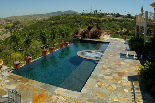 Colourful Natural Stones in Swimming Pools